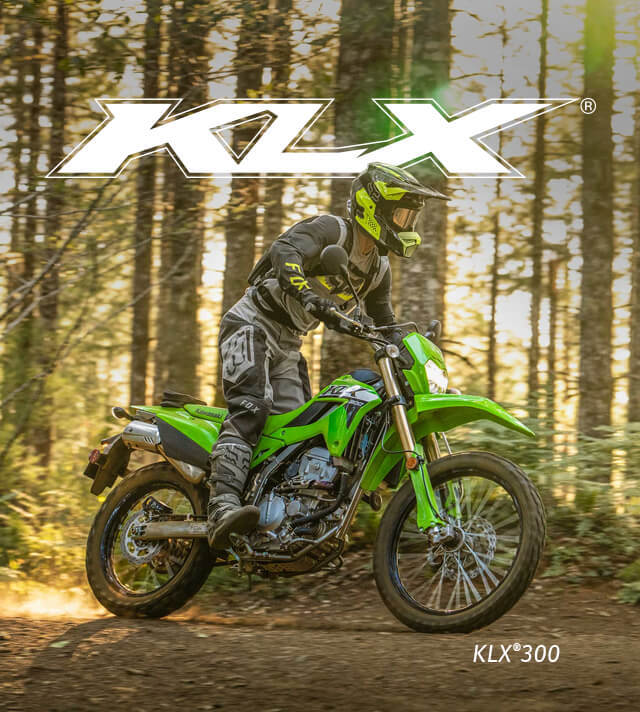 Kawasaki KLX® Lineup | Off-Road, Dual-Sport, & Supermoto Motorcycles